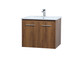 Rasina Single Bathroom Floating Vanity in Walnut Brown (173-VF44024WB)