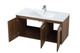 Rasina Single Bathroom Floating Vanity in Walnut Brown (173-VF44040WB)