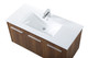 Rasina Single Bathroom Floating Vanity in Walnut Brown (173-VF44040WB)