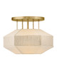Hinkley - 47493LCB - LED Semi-Flush Mount - Lyla - Lacquered Brass