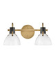 Hinkley - 51112HB - LED Vanity - Argo - Heritage Brass