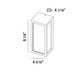 ARCHITECTURAL OUTDOOR OUTDR,LED WLLMNT,18W,662LM,GRA (31580-021)