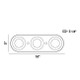 NYMARK NYMARK,3LT LED SURFACE MNT,WHT (33618-012)
