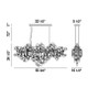 Trento 15 Light Linear Chandelier (34032-015)