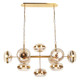 Eurofase - 37089-016 - Ten Light Chandelier - Nottingham - Antique Brass