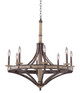 Kalco - 7049FG - Eight Light Chandelier - Coronado - Florence Gold