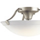 Three Light Semi Flush Mount (3627NI)