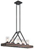 Kichler - 43491AUB - Eight Light Linear Chandelier - Colerne - Auburn Stained