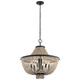 Kichler - 43891DBK - Six Light Chandelier - Brisbane - Distressed Black