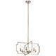 Kichler - 44128PN - Six Light Chandelier/Semi Flush Mount - Downtown Deco - Polished Nickel