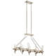 Kichler - 44285WWW - Eight Light Linear Chandelier - Telan - White Washed Wood
