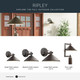 Ripley One Light Outdoor Wall Mount (49060OZ)