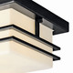 Tremillo Two Light Outdoor Ceiling Mount (49206BK)