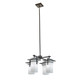 Kichler - 49638OZ - Four Light Outdoor Chandelier - Caterham - Olde Bronze