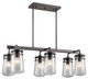 Kichler - 49835AZ - Six Light Outdoor Linear Chandelier - Lyndon - Architectural Bronze