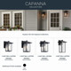 Capanna One Light Outdoor Wall Mount (49925BKT)