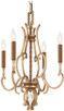 Metropolitan - N6554-690 - Four Light Chandelier - Magnolia Manor - Pale Gold With Distressed Bronze
