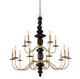 Allegri - 031552-039 - 15 Light Chandelier - Piedra - Brushed Brass
