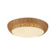 Alora - FM511217RA - Three Light Flush Mount - Merida - Rattan