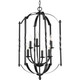 Progress Lighting - P3577-31 - Six Light Chandelier - Greyson - Matte Black