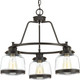 Progress Lighting - P400057-020 - Three Light Chandelier - Judson - Antique Bronze