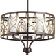 Progress Lighting - P4699-20 - Three Light Chandelier - Cirrine - Antique Bronze