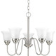 Progress Lighting - P4757-09 - Five Light Chandelier - Classic - Brushed Nickel