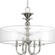 Progress Lighting - P500043-104 - Four Light Pendant - Marche' - Polished Nickel