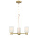 Westinghouse Lighting - 6126900 - Three Light Chandelier - Sylvestre - Champagne Brass