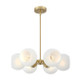 Westinghouse Lighting - 6128100 - Six Light Chandelier - Dorney - Champagne Brass