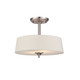 Westinghouse Lighting - 6225700 - Two Light Semi-Flush Mount - Parker Mews - Brushed Nickel
