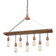 Westinghouse Lighting - 6351400 - Seven Light Chandelier - Elway - Barnwood And Washed Copper