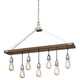 Westinghouse Lighting - 6351500 - Seven Light Chandelier - Elway - Barnwood And Galvanized Steel