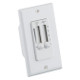 Westinghouse Lighting - 7787300 - Dual Slide 4 Speed Ceiling Fan and Light Wall Control - Control - White