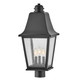 Hinkley - 10011BK - LED Post Top or Pier Mount Lantern - Kingston - Black