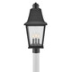 Kingston LED Post Top or Pier Mount Lantern (10011BK)