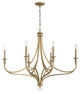 Minka-Lavery - 1097-740 - Six Light Chandelier - Covent Park - Brushed Honey Gold