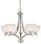 Minka-Lavery - 1425-84 - Five Light Chandelier - Paradox - Brushed Nickel