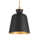 Minka-Lavery - 191-876 - One Light Pendant - Holloway - Dark Matte Black