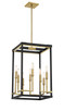 Minka-Lavery - 2119-726 - Eight Light Pendant - UNION ESTATES - Coal And Soft Brass