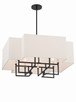 Minka-Lavery - 2957-572 - Eight Light Pendant - Upham Estates - Coal w/Polished Nickel