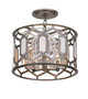 Hexly Three Light Semi Flush Mount (3585-795) Hexly Three Light Semi Flush Mount (3585-795)