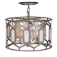 Hexly Three Light Semi Flush Mount (3585-795) Hexly Three Light Semi Flush Mount (3585-795)