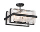 Cloud Break Four Light Semi Flush Mount (3616-66A)