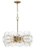 Minka-Lavery - 3658-695 - Eight Light Pendant - Winter - Soft Brass