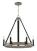 Minka-Lavery - 3876-693 - Six Light Chandelier - Rawson Ridge - Aged Silverwood And Coal