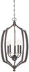 Minka-Lavery - 4373-579 - Five Light Pendant - Middletown - Downton Bronze w/Gold Highlights