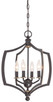 Minka-Lavery - 4374-579 - Four Light Mini Chandelier - Middletown - Downton Bronze w/Gold Highlights Minka-Lavery - 4374-579 - Four Light Mini Chandelier - Middletown - Downton Bronze w/Gold Highlights