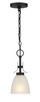 Minka-Lavery - 4881-66A - One Light Pendant / Semi Flush - Kaitlen - Coal