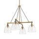Minka-Lavery - 5714-876 - Four Light Chandelier - Sommersby - Legacy Brass